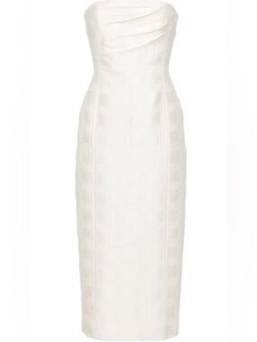 Emilia Wickstead Lowre Tweed Midi Dress US 2 UK 6